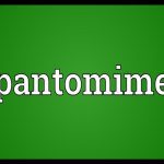 Elements of Pantomime