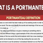 Words That Are Actually Portmanteaus