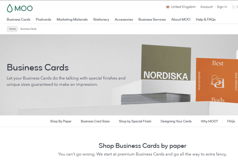 Business Cards Designing Companies in the UK