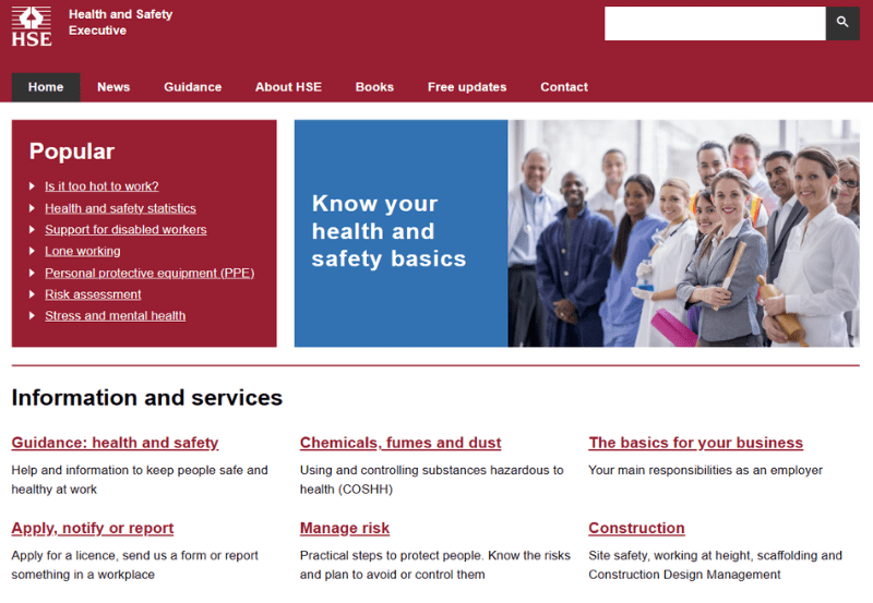 Public Health and Safety Organizations in the UK
