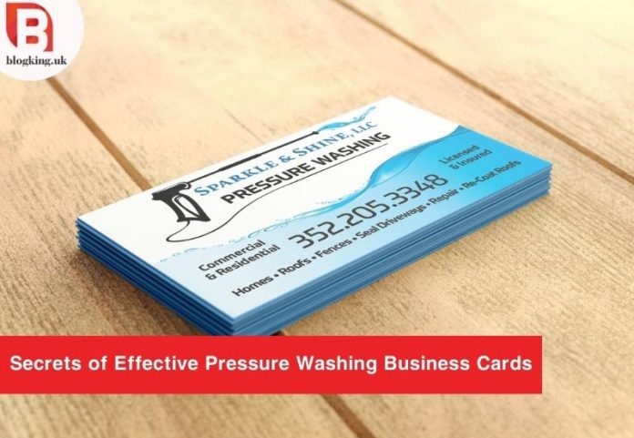 Pressure Washing Business Cards
