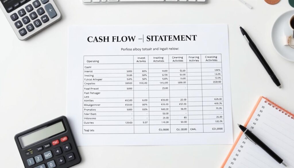 cash flow statement template