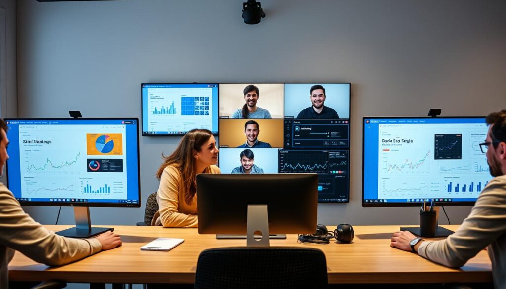 Reboot Online's remote team collaborating on SEO strategies
