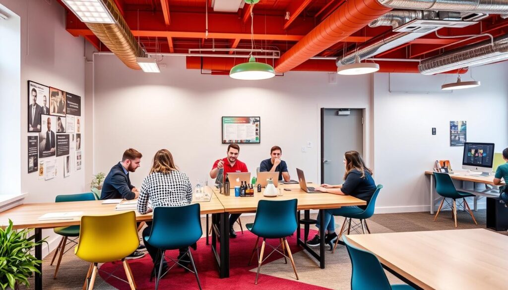 Rise at Seven's Sheffield office with their creative SEO team