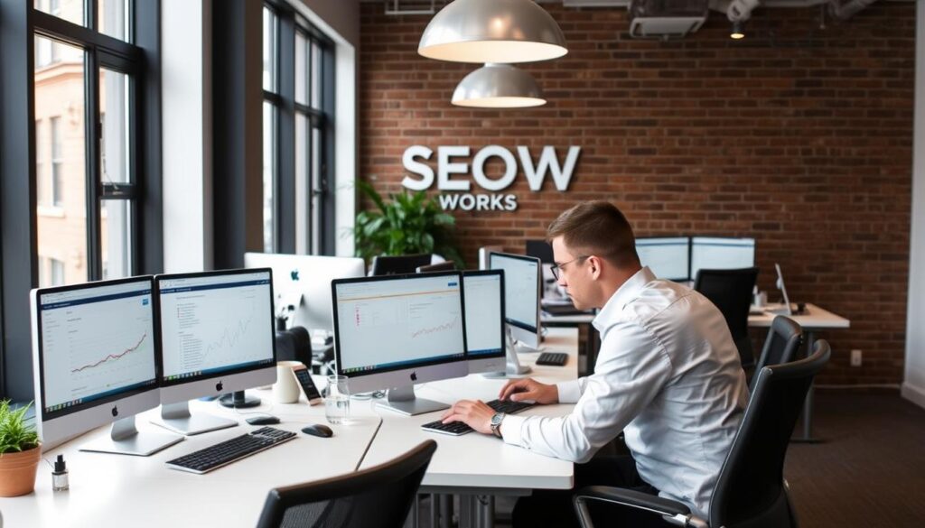 The SEO Works' Sheffield office with their SEO specialists