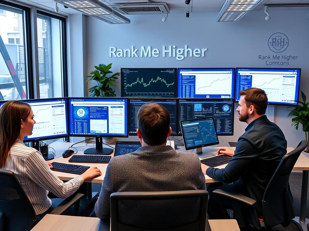 Rank Me Higher AI-Powered SEO Agency London team developing data-driven SEO strategies