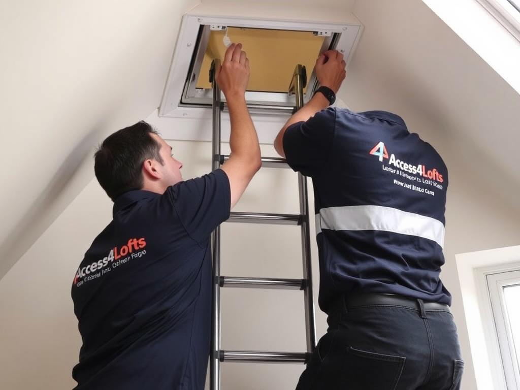 Access4Lofts franchise service in Manchester showing loft conversion