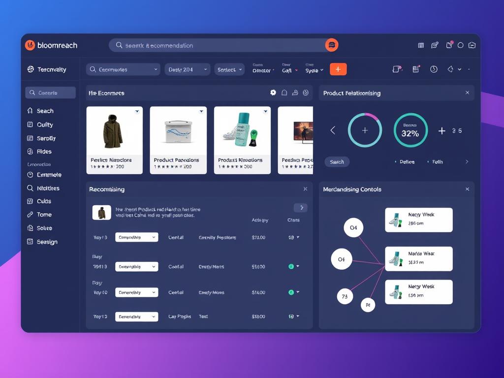 Bloomreach Discovery platform showing semantic product recommendations