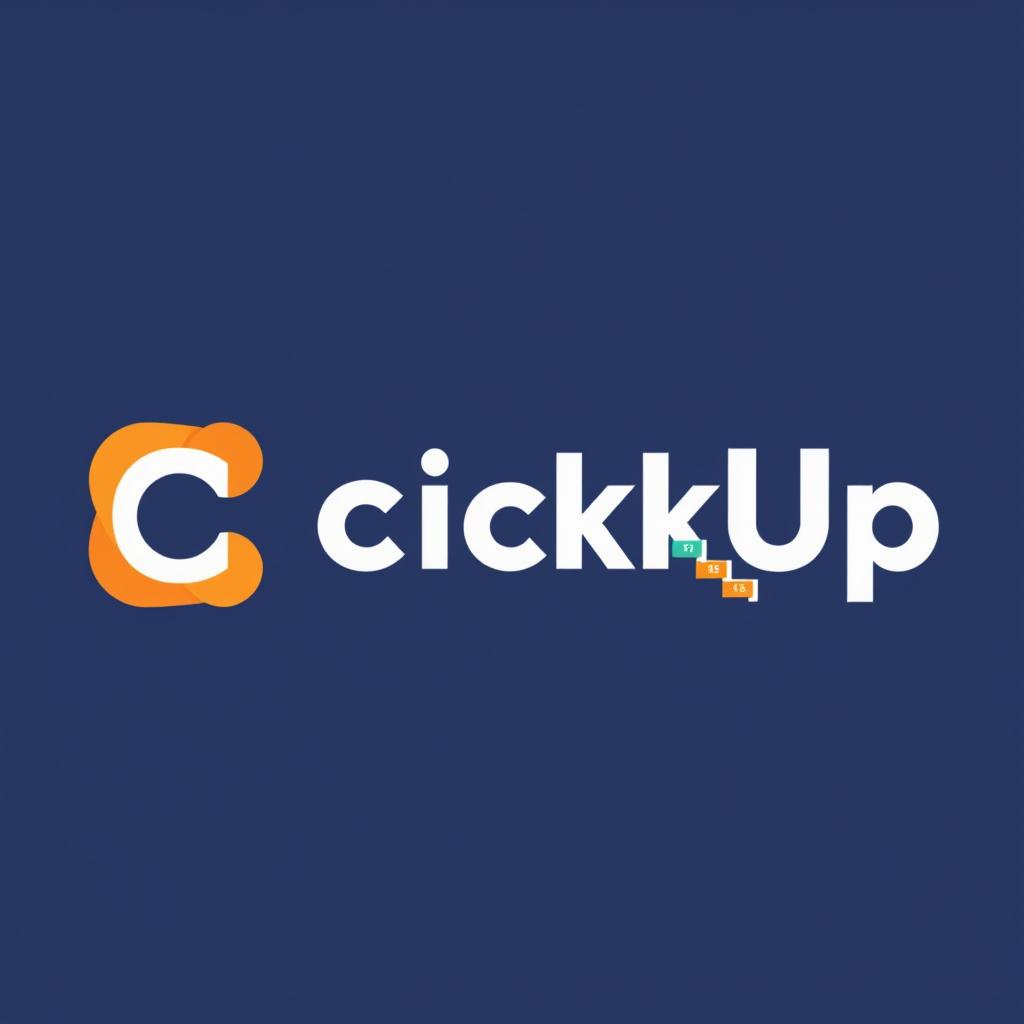 ClickUp logo and interface showing comprehensive project management for hybrid teams