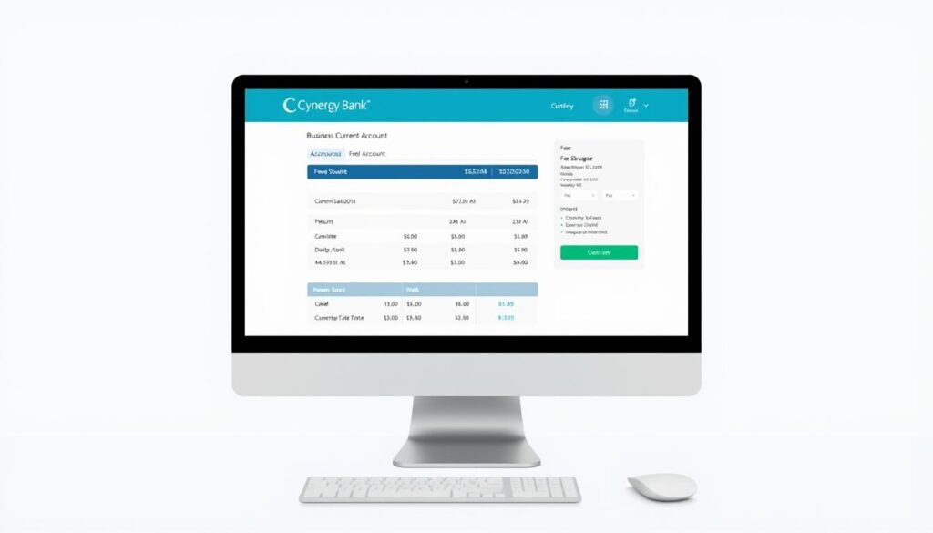 Cynergy Bank Business Current Account showing business bank accounts with lowest fees UK 2025