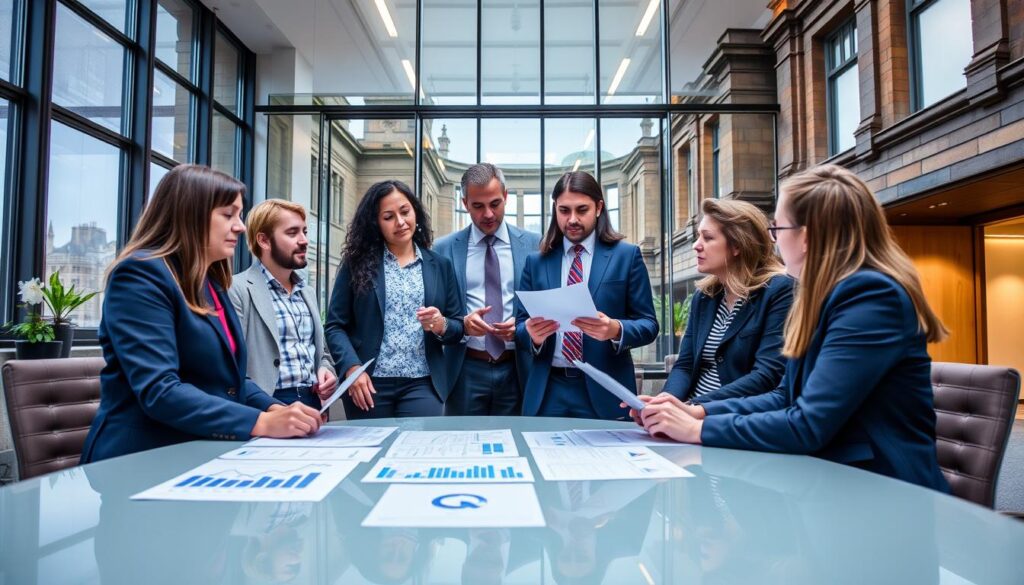 Maven Capital Partners Glasgow headquarters with investment team