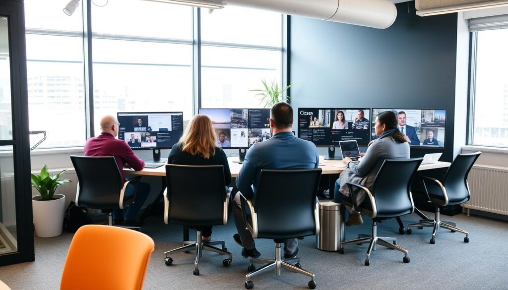 Octopus Ventures Bristol office with investment team reviewing regional startup opportunities