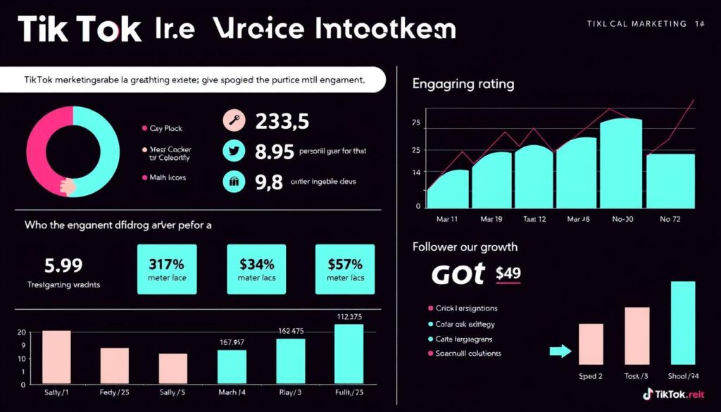 TikTok marketing statistics showing growth and engagement rates for Manchester businesses