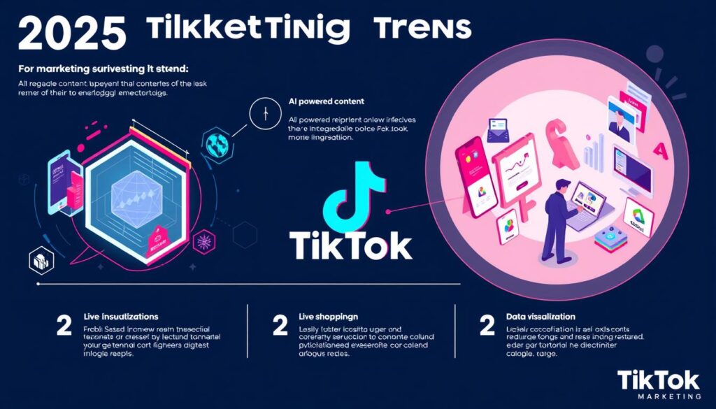 Visual representation of TikTok marketing trends for 2025 that Manchester experts are implementing