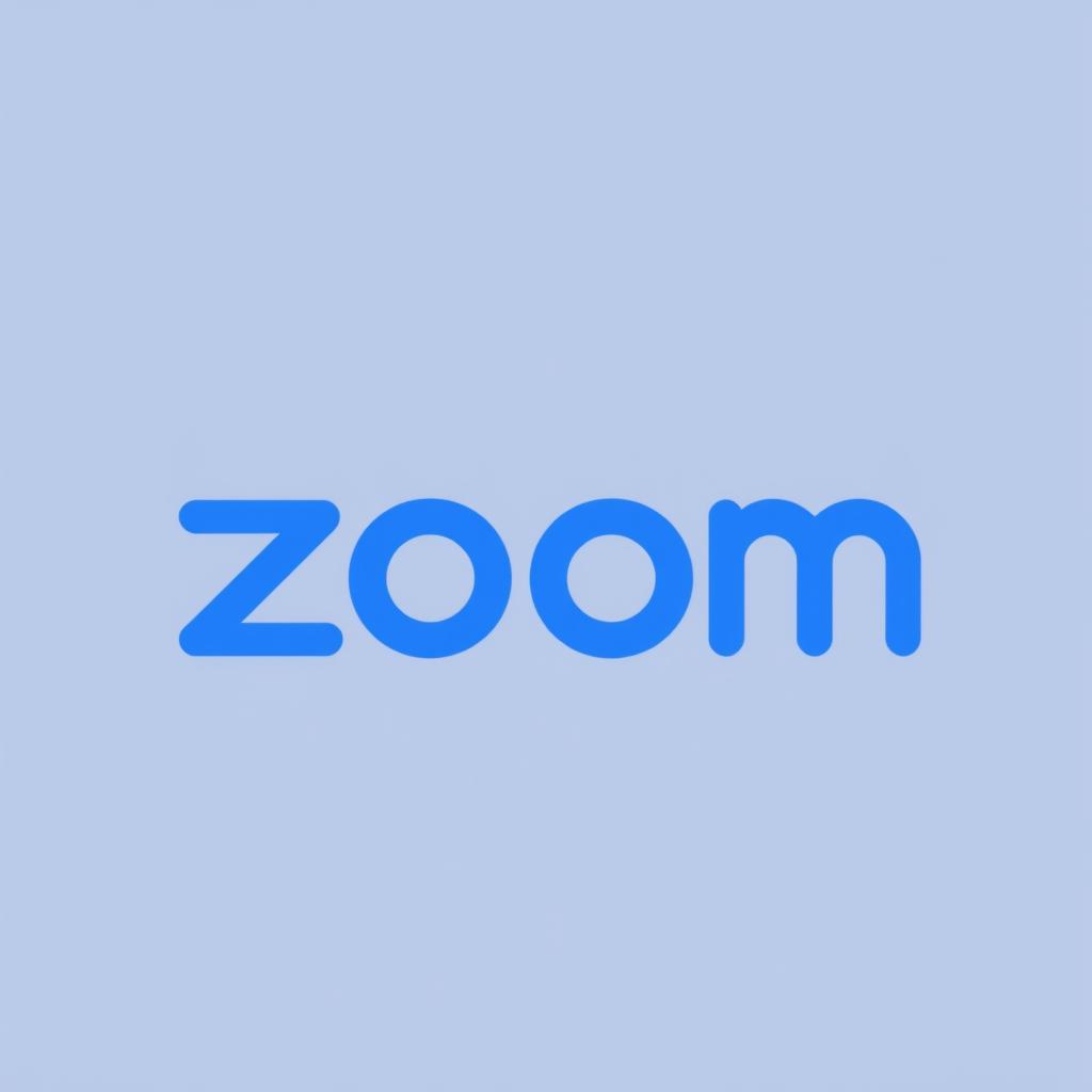 Zoom logo and interface showing hybrid meeting capabilities