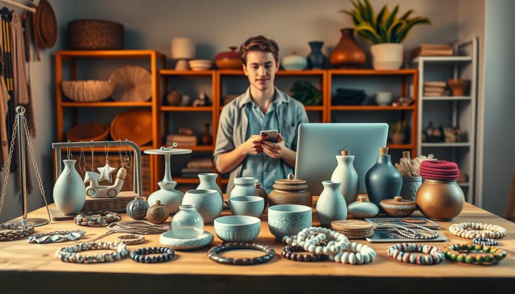 selling handmade products and online business ventures for students