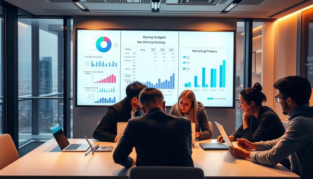 startup marketing budget allocation