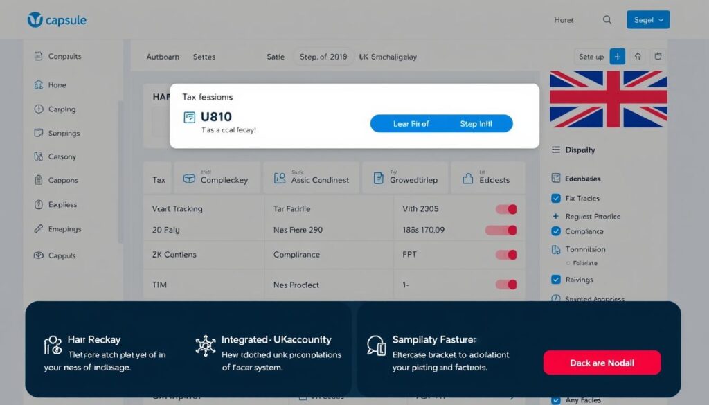 Capsule CRM showing UK-specific features and HMRC compliance tools
