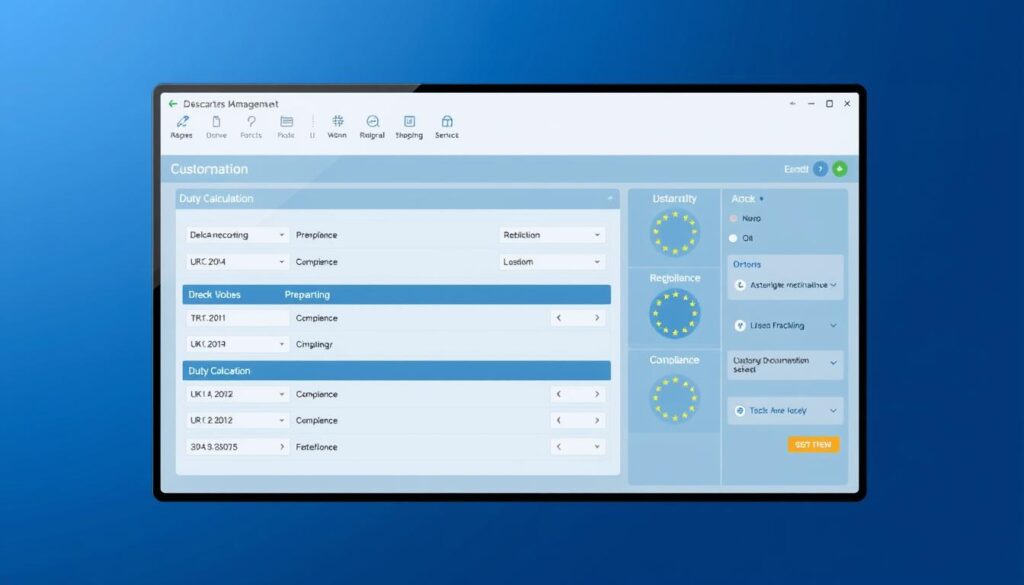 Descartes Customs Management software interface showing Brexit compliance features