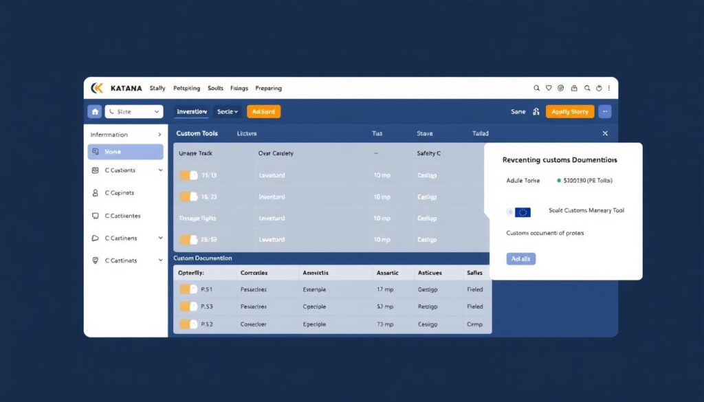 Katana inventory management software showing Brexit customs features