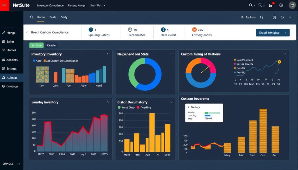 Oracle NetSuite inventory management dashboard with Brexit customs features
