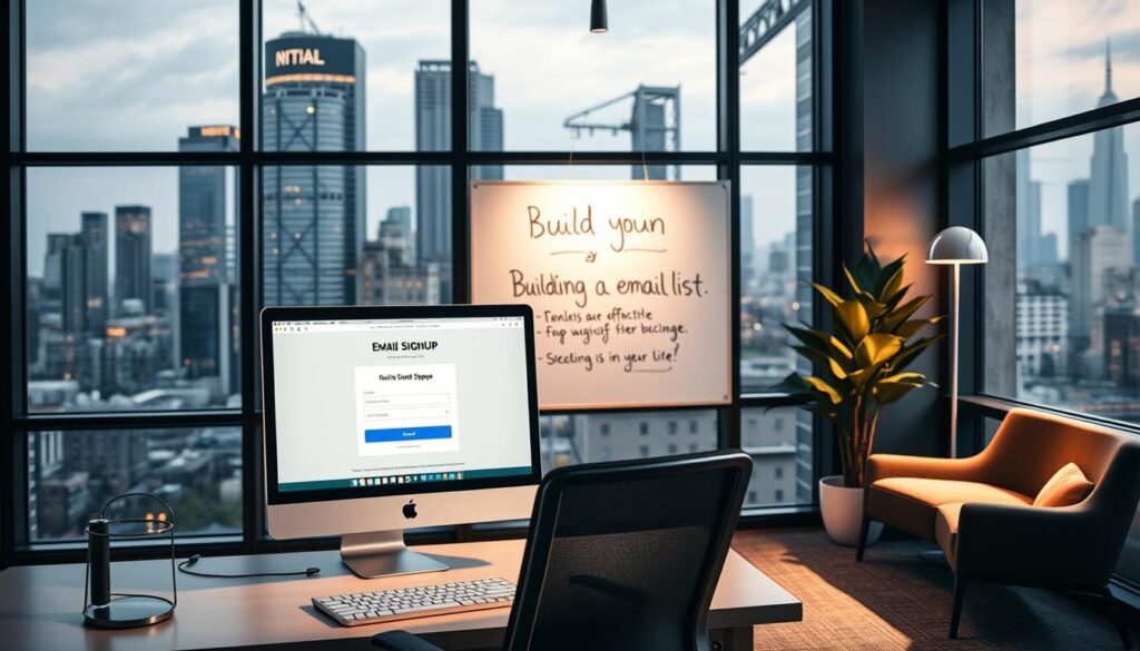 building your email list