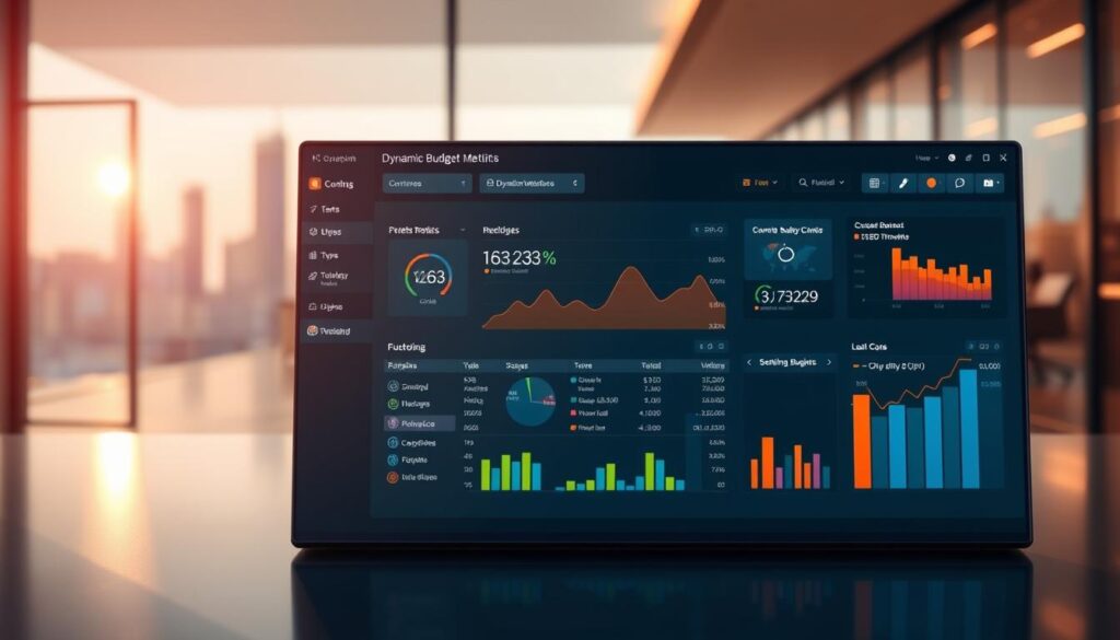 dynamic budgeting visualisation