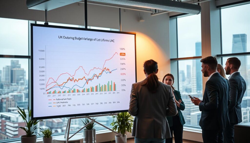 UK firms budgeting variance
