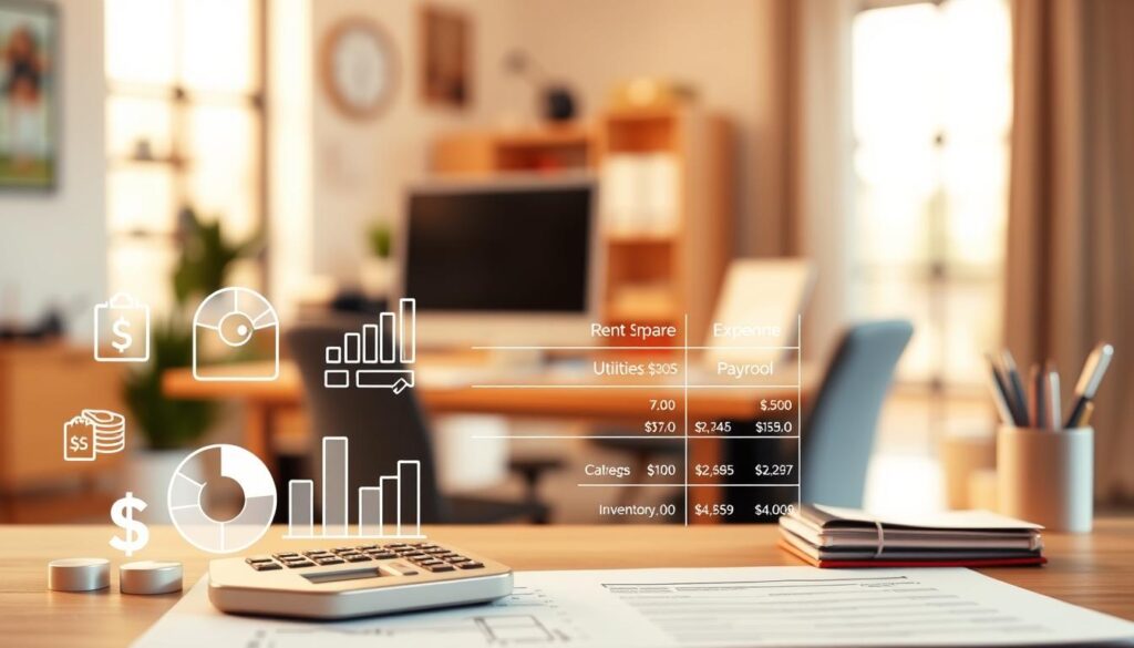 components of a small business budget